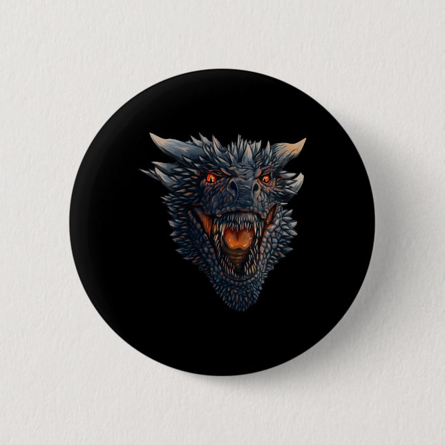 Dragon Head, der kurz davor steht, seine Feinde zu Button (Vorderseite)