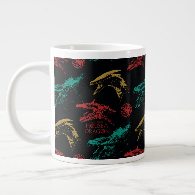 Dragon Head Pattern Jumbo-Tasse (Links)