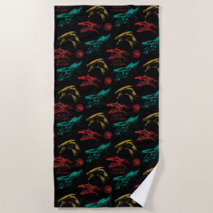 Dragon Head Pattern Strandtuch