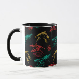 Dragon Head Pattern Tasse