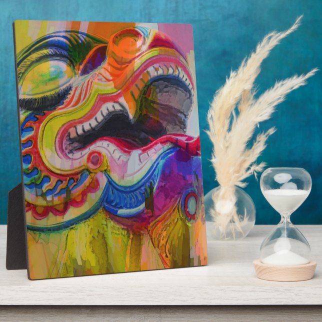 Dragon Head Plaque Fotoplatte (Seite)