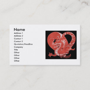 Dragon Heart Business Card Visitenkarte