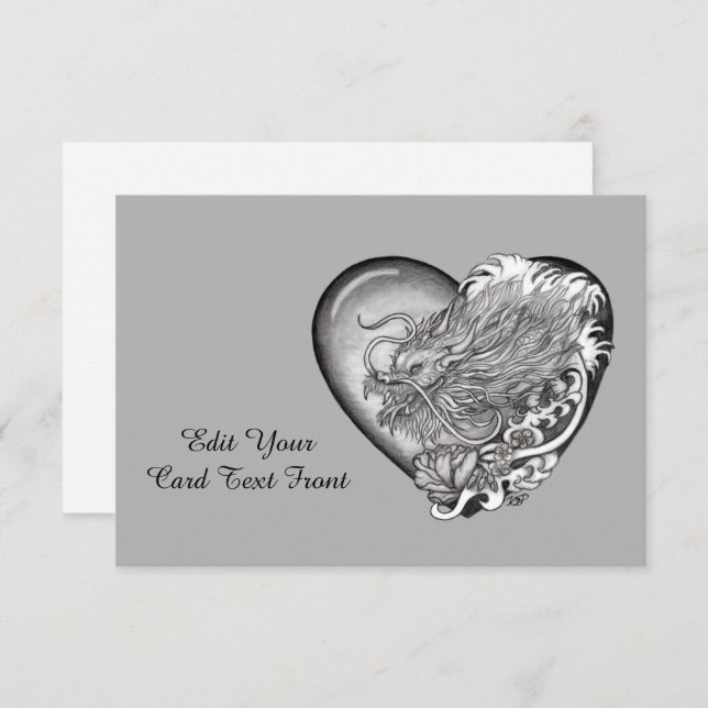 Dragon Heart Dankeskarte (Vorne/Hinten)