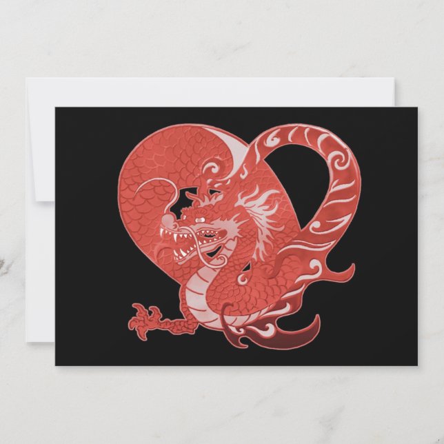 Dragon Heart Einladung (Vorderseite)