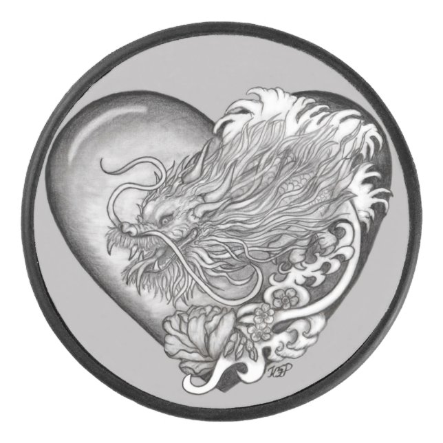 Dragon Heart Eishockey Puck (Vorderseite)