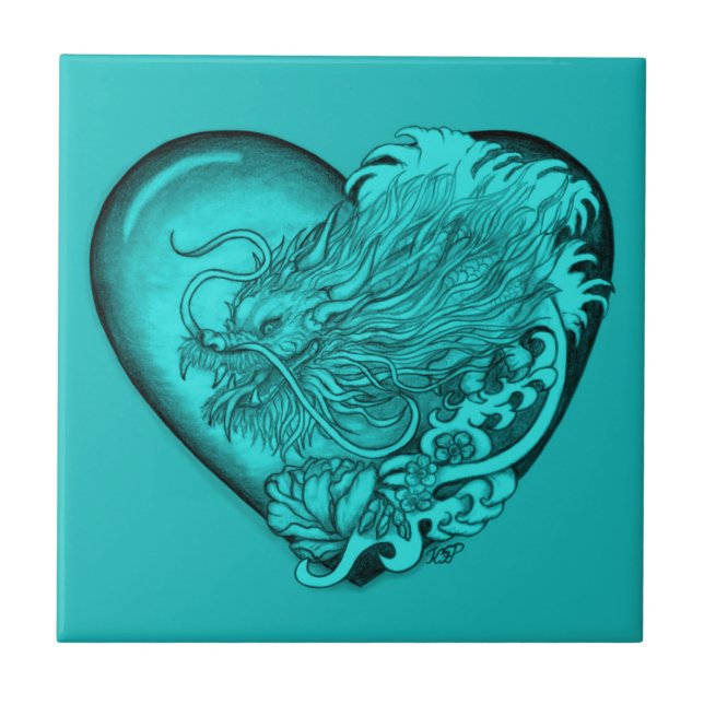 Dragon Heart Fliese (Vorderseite)