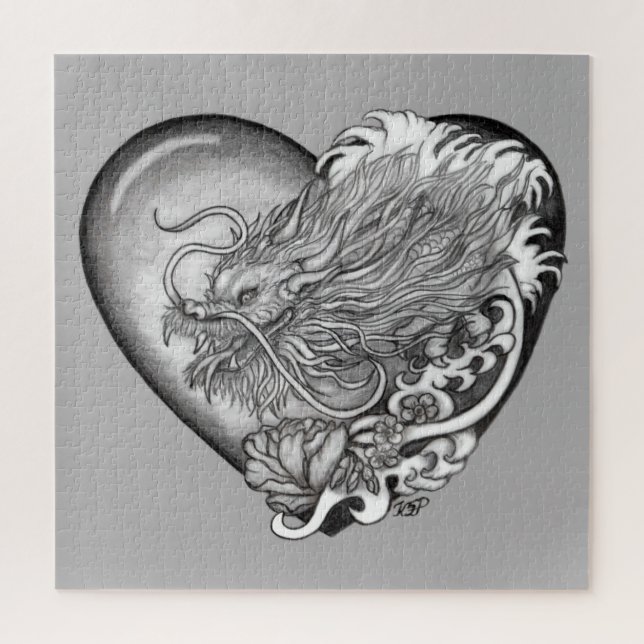 Dragon Heart Puzzle (Vertikal)