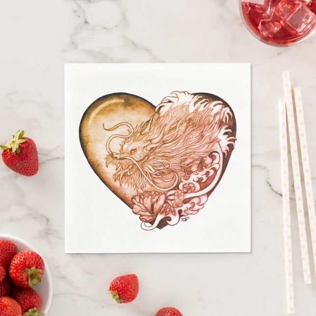 Dragon Heart Serviette (Beispiel)