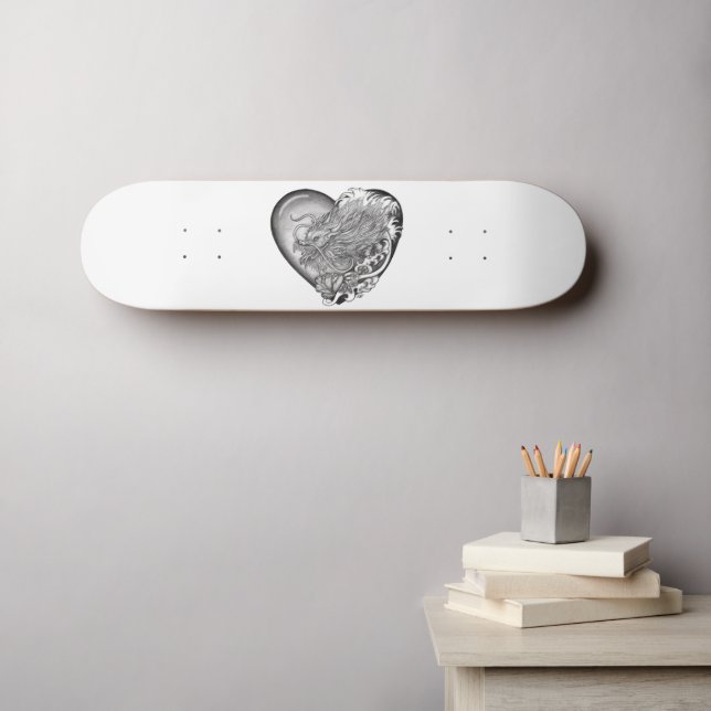 Dragon Heart Skateboard (Wandkunst (Horz))
