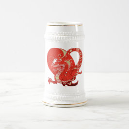 Dragon Heart Valentine Bierglas