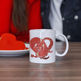 Dragon Heart Valentine Kaffeetasse