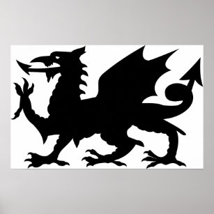 Dragon Heraldry Poster