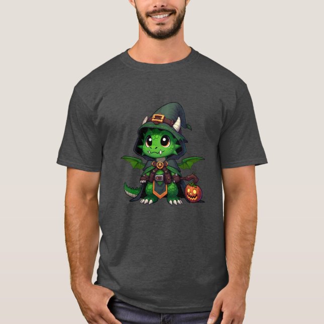 Dragon Hexenmeister Halloween-T - Shirt (Vorderseite)