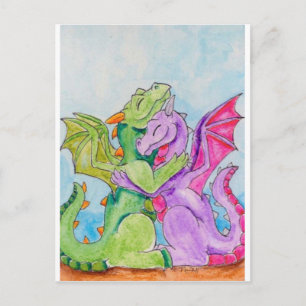 Dragon Hug Postkarte