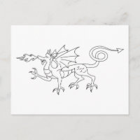 Dragon Illustration zum Feueratmen