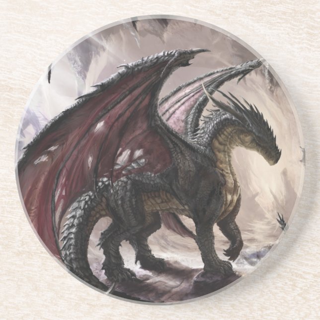 Dragon in Höhle Getränkeuntersetzer (Vorne)