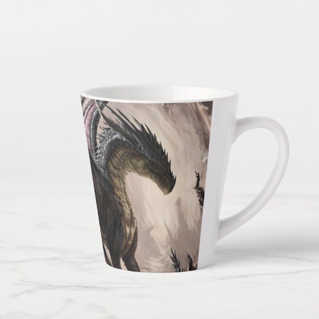 Dragon in Höhle Milchtasse (Rechts)