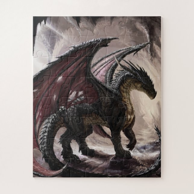 Dragon in Höhle Puzzle (Vertikal)