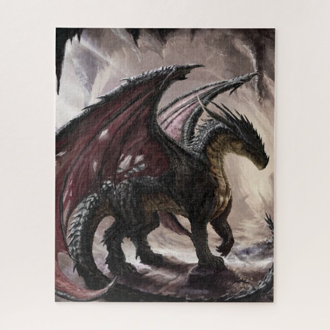 Dragon in Höhle Puzzle (Vertikal)