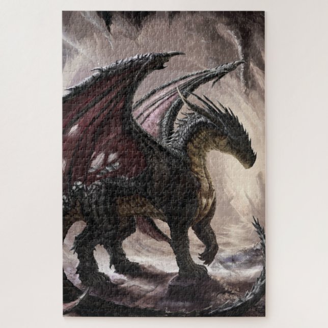 Dragon in Höhle Puzzle (Vertikal)
