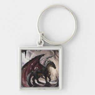Dragon in Höhle Schlüsselanhänger