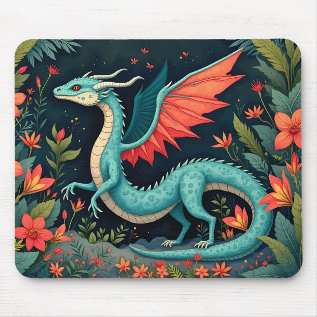 Dragon in the Jungle Mousepad (Vorne)