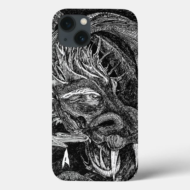 Dragon 'Initial' iPhone Case (Rückseite)