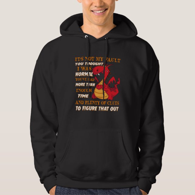 Dragon It s Not My Fault You Thought I Was Normal  Hoodie (Vorderseite)