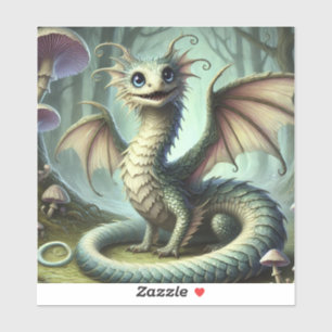 Dragon Jabberwocky Niedlich Fantasy Creative Art Aufkleber