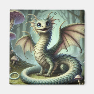 Dragon Jabberwocky Niedlich Fantasy Creative Art Magnet
