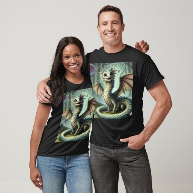 Dragon Jabberwocky Niedlich Fantasy Creative Art T-Shirt (Unisex)