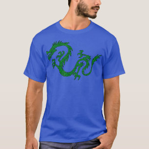 Dragon Japan Retro Style Asia Mosaik Dragon302 T-Shirt