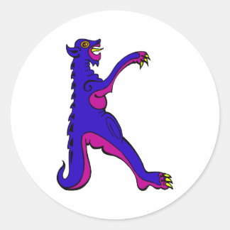Dragon K Runder Aufkleber