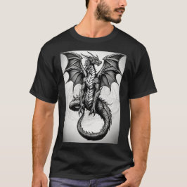Dragon keltisch abstraktes Tätowierhemd, schwarz g T-Shirt