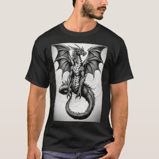 Dragon keltisch abstraktes Tätowierhemd, schwarz g T-Shirt