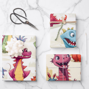 Dragon Kids Geschenkpapier Set