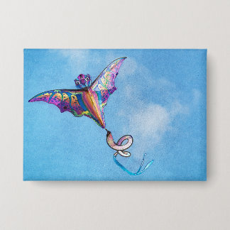 Dragon Kite Digital Art Button