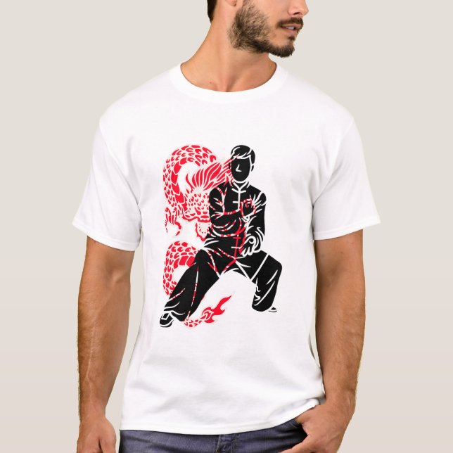 Dragon Kung Fu Fighter T-Shirt (Vorderseite)