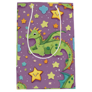 Dragon lila mittlere geschenktüte