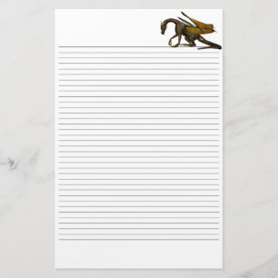 Dragon Lined Stationery Briefpapier