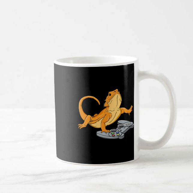 Dragon Lizard Gamer Video Gecko Kaffeetasse (Rechts)