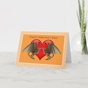 Dragon Love Valentine's Day Card Feiertagskarte