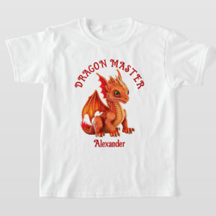 Dragon Master 3D Orange Dragon personalisieren T-Shirt