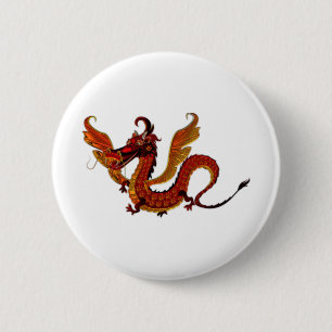 Dragon Metallizer Art Glass Factory Button