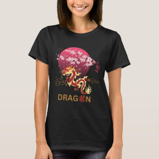 Dragon mit Cherry Blossom T-Shirt