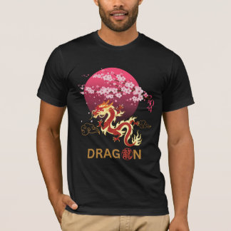Dragon mit Cherry Blossom T-Shirt