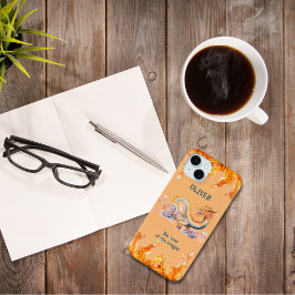 Dragon Monogram Chinese Zodiac Orange Trendy Cool Case-Mate iPhone Hülle
