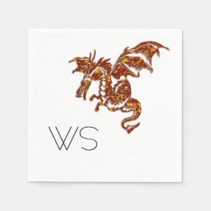 Dragon Monogram Serviette