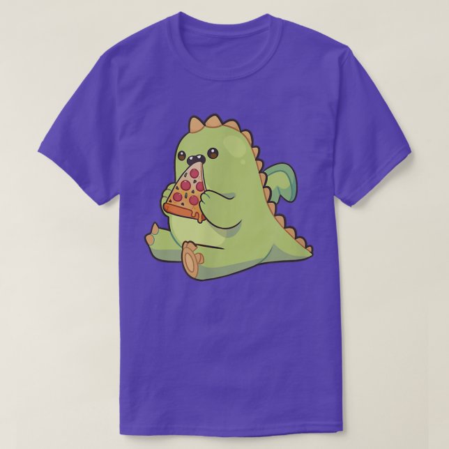 Dragon Monster Nom Pizza T - Shirt (Design vorne)