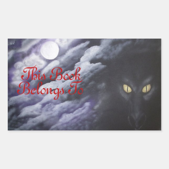 Dragon Moon Book Label Aufkleber (Vorderseite)